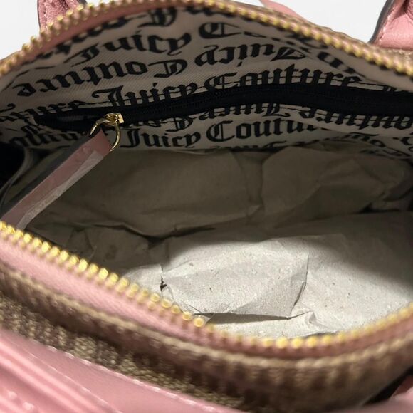 Juicy Couture Y2K Purse Pink Handbag Chestnut Chino Speedy Satchel Mini Set NEW - Picture 8 of 8